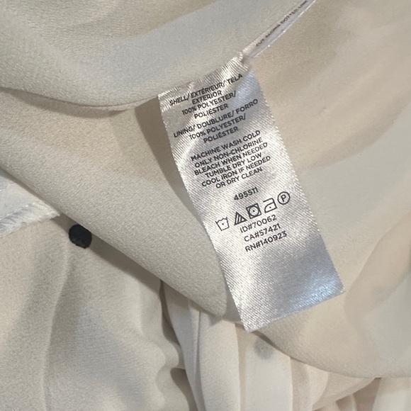 LOFT Cream Dress with Black Polka Dots - Picture 5 of 5